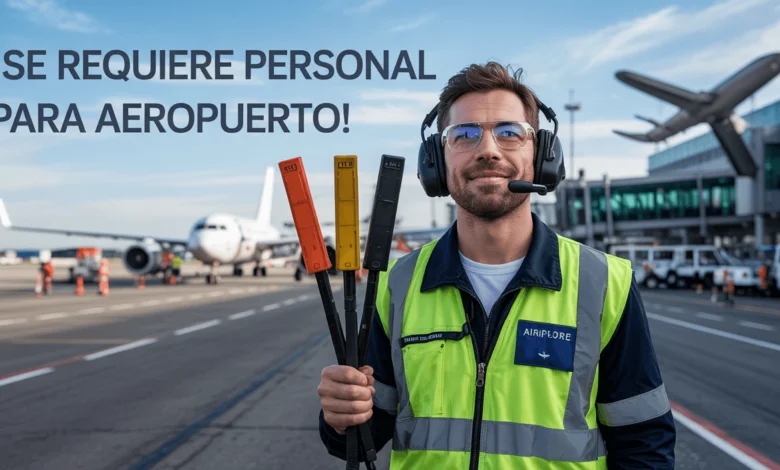 Joven postulando a empleos en aeropuerto sin experiencia